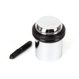 From The Anvil Door Furniture Polished Chrome / Floor Door Stop From The Anvil - Polished Chrome Floor Mounted Door Stop