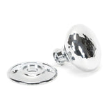 From The Anvil Door Furniture Polished Chrome / Mortice/Rim Knobs From The Anvil - Polished Chrome Hammered Mushroom Mortice/Rim Knob Set