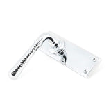 From The Anvil Door Furniture Polished Chrome / Latch Handles From The Anvil - Polished Chrome Hammered Newbury Lever Latch Set