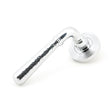 From The Anvil Door Furniture Polished Chrome / Round Rose From The Anvil - Polished Chrome Hammered Newbury Lever on Rose Set (Beehive) - Unsprung
