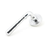 From The Anvil Door Furniture Polished Chrome / Round Rose From The Anvil - Polished Chrome Hammered Newbury Lever on Rose Set (Beehive) - Unsprung