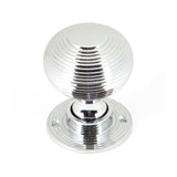 From The Anvil Door Furniture Polished Chrome / Mortice/Rim Knobs From The Anvil - Polished Chrome Heavy Beehive Mortice/Rim Knob Set