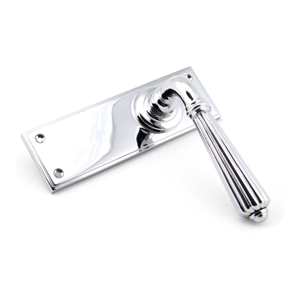 From The Anvil Door Furniture Polished Chrome / Latch Handles From The Anvil - Polished Chrome Hinton Lever Latch Set