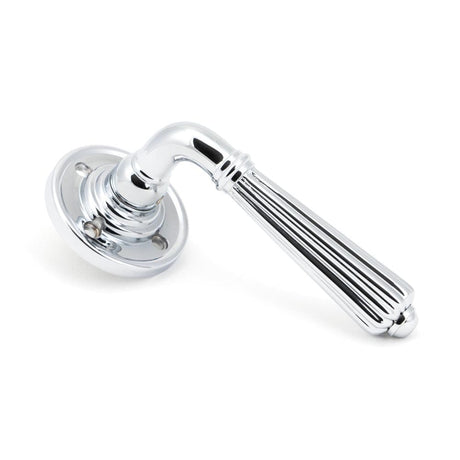 From The Anvil Door Furniture Polished Chrome / Round Rose From The Anvil - Polished Chrome Hinton Lever on Rose Set - Unsprung