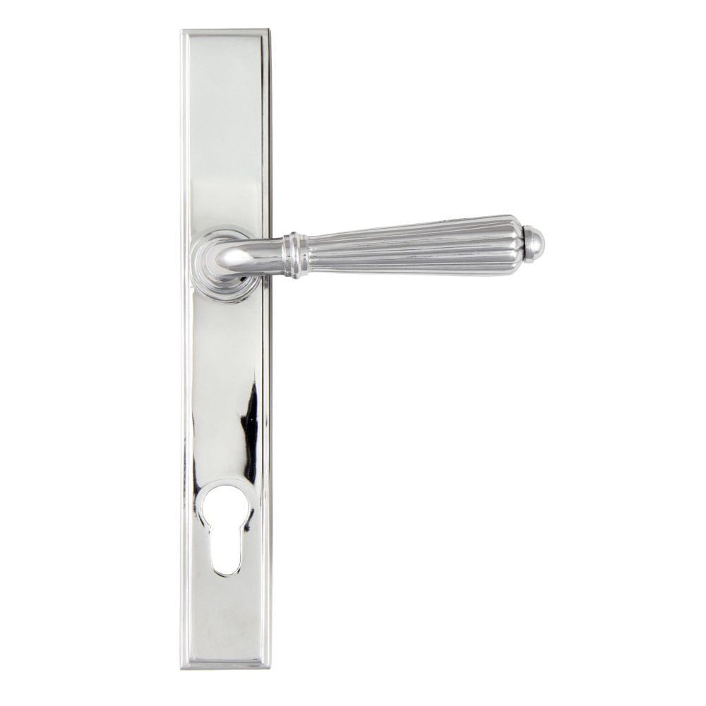 From The Anvil Door Furniture Polished Chrome / Multi Point Lock Set / 92mm c/c From The Anvil - Polished Chrome Hinton Slimline Lever Espag. Lock Set