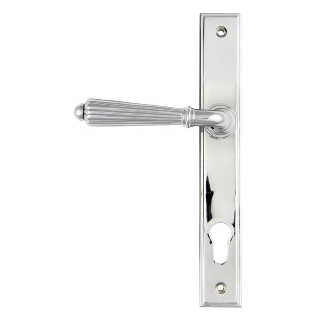 From The Anvil Door Furniture Polished Chrome / Multi Point Lock Set / 92mm c/c From The Anvil - Polished Chrome Hinton Slimline Lever Espag. Lock Set