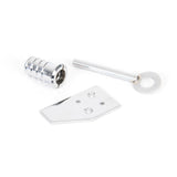 From The Anvil Window Furniture Polished Chrome / Locking Sash Stops From The Anvil - Polished Chrome Key-Flush Sash Stop