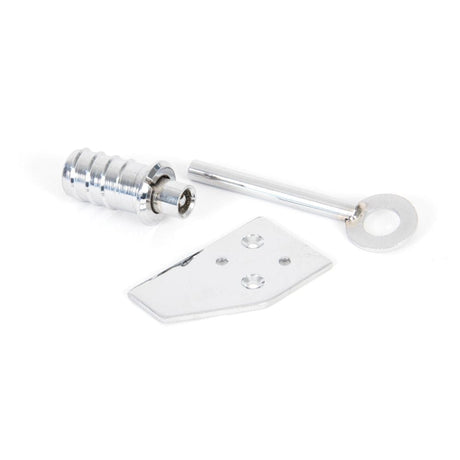 From The Anvil Window Furniture Polished Chrome / Locking Sash Stops From The Anvil - Polished Chrome Key-Flush Sash Stop