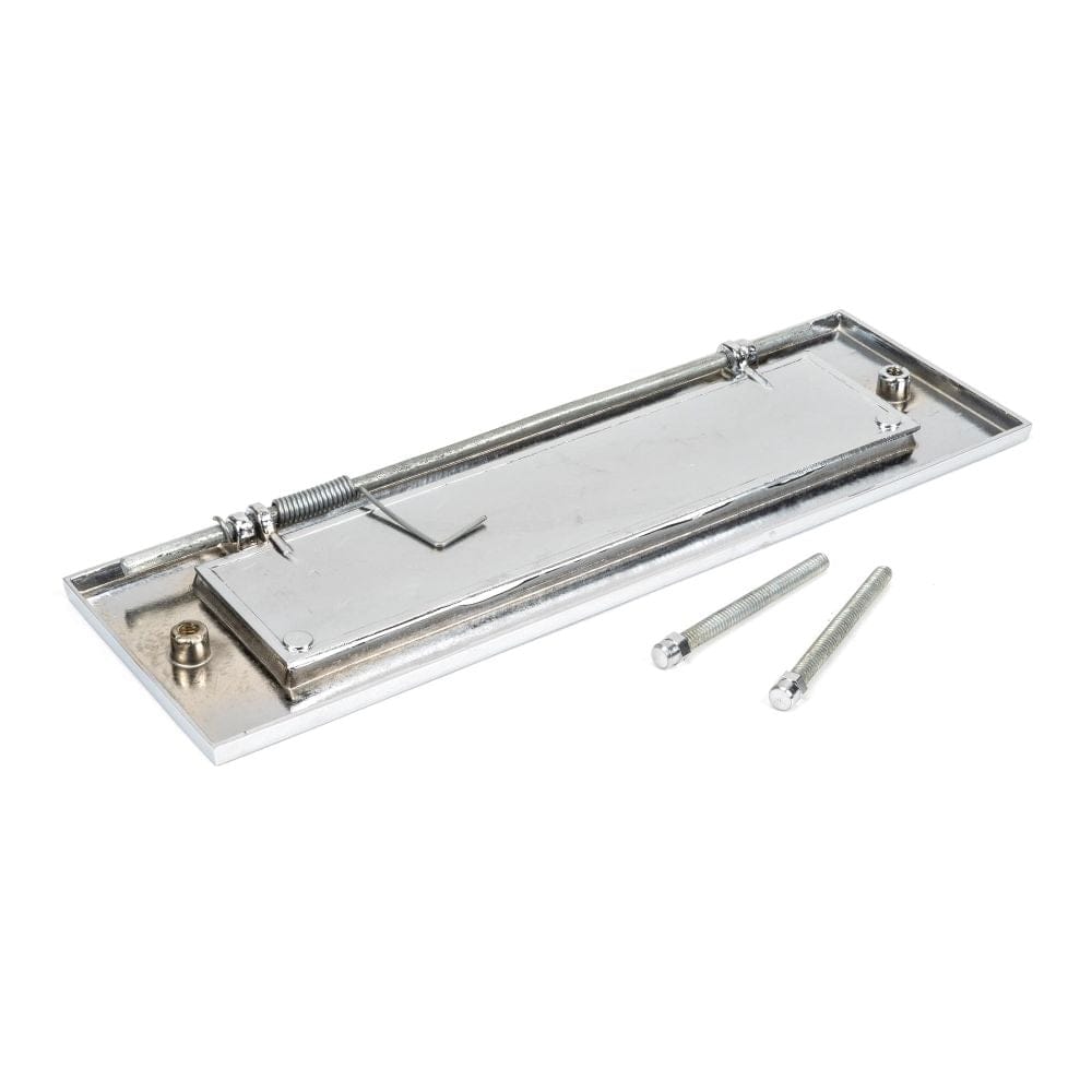 From The Anvil Door Furniture Polished Chrome / Letter Plates / 304 x 96mm From The Anvil - Polished Chrome Large Letter Plate