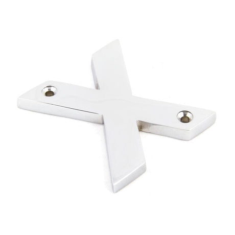From The Anvil Door Furniture Polished Chrome / Letters / X From The Anvil - Polished Chrome Letter X