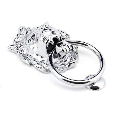 From The Anvil Door Furniture Polished Chrome / Lion Door Knocker From The Anvil - Polished Chrome Lion Head Door Knocker