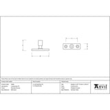 From The Anvil Window Furniture Polished Chrome / Casement Stay Locking Pin From The Anvil - Polished Chrome Locking Stay Pin