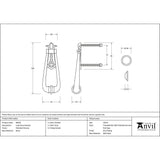 From The Anvil Door Furniture Polished Chrome From The Anvil - Polished Chrome Loop Door Knocker