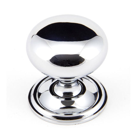 From The Anvil Cabinet Hardware Polished Chrome / Cabinet Knobs / 38mm Dia. From The Anvil - Polished Chrome Mushroom Cabinet Knob 38mm
