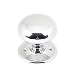 From The Anvil Door Furniture Polished Chrome / Mortice/Rim Knobs From The Anvil - Polished Chrome Mushroom Mortice/Rim Knob Set