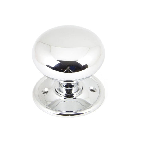 From The Anvil Door Furniture Polished Chrome / Mortice/Rim Knobs From The Anvil - Polished Chrome Mushroom Mortice/Rim Knob Set