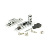 From The Anvil Window Furniture Polished Chrome / Sash Window Quadrant Fasteners / Yes From The Anvil - Polished Chrome Mushroom Quadrant Fastener - Narrow