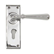 From The Anvil Door Furniture Polished Chrome / Euro Profile Lock Handles From The Anvil - Polished Chrome Newbury Lever Euro Lock Set