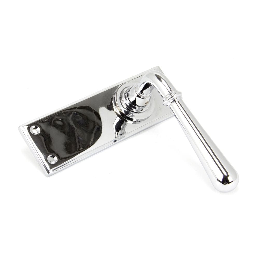 From The Anvil Door Furniture Polished Chrome / Latch Handles From The Anvil - Polished Chrome Newbury Lever Latch Set