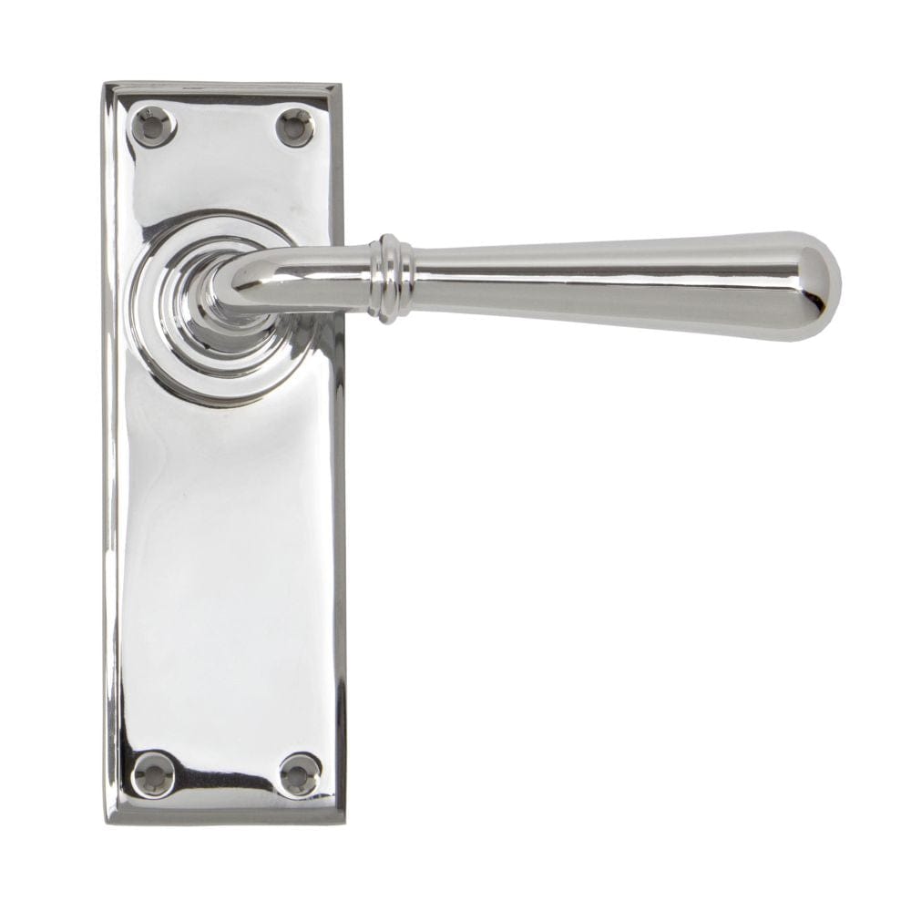 From The Anvil Door Furniture Polished Chrome / Latch Handles From The Anvil - Polished Chrome Newbury Lever Latch Set