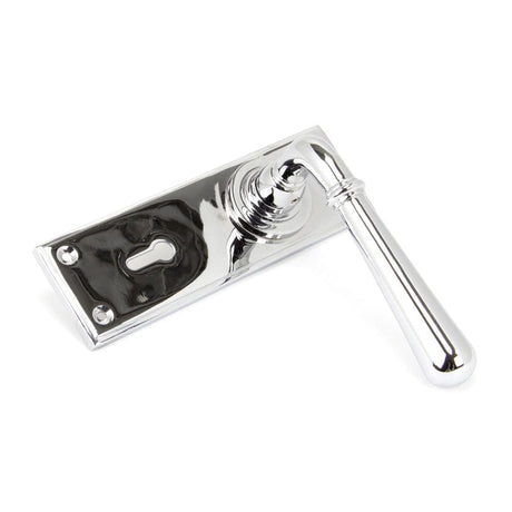 From The Anvil Door Furniture Polished Chrome / Std. Lock Handles From The Anvil - Polished Chrome Newbury Lever Lock Set