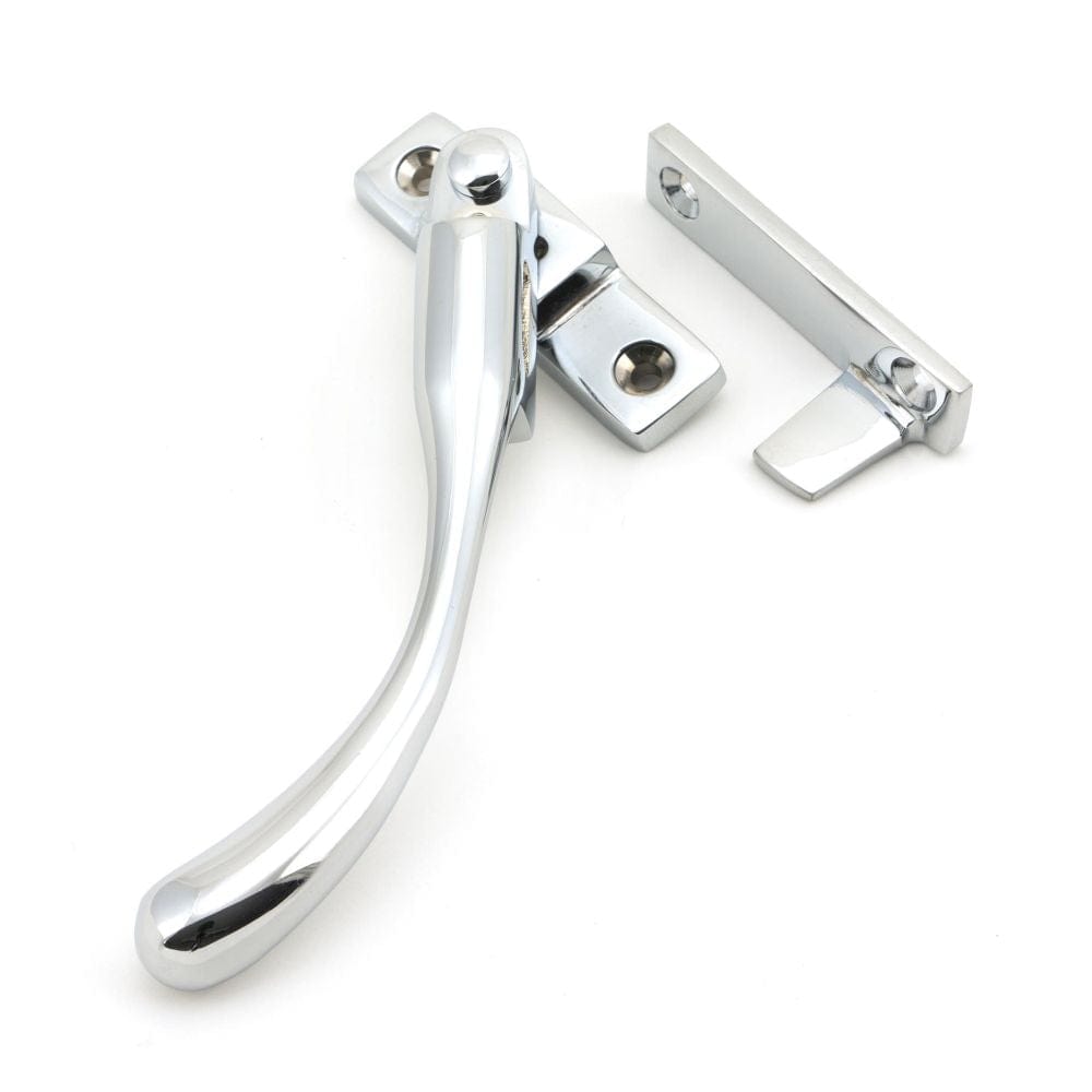 From The Anvil Window Furniture Polished Chrome / Yes / Night Vent From The Anvil - Polished Chrome Night-Vent Locking Peardrop Fastener - LH