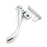 From The Anvil Window Furniture Polished Chrome / Yes / Night Vent From The Anvil - Polished Chrome Night-Vent Locking Peardrop Fastener - LH
