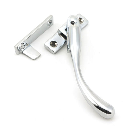 From The Anvil Window Furniture Polished Chrome / Yes / Night Vent From The Anvil - Polished Chrome Night-Vent Locking Peardrop Fastener - RH