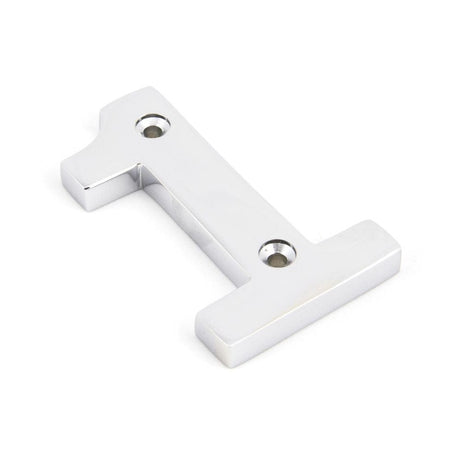 From The Anvil Door Furniture Polished Chrome / Numerals / 1 From The Anvil - Polished Chrome Numeral 1
