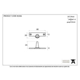 From The Anvil Window Furniture Polished Chrome / Offset Casement Stay Pins From The Anvil - Polished Chrome Offset Stay Pin