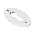 From The Anvil Door Furniture Polished Chrome / Mortice Key Profile Escutcheons From The Anvil - Polished Chrome Oval Escutcheon