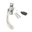 From The Anvil Window Furniture Polished Chrome / Right Hand / Yes From The Anvil - Polished Chrome Peardrop Espag - RH