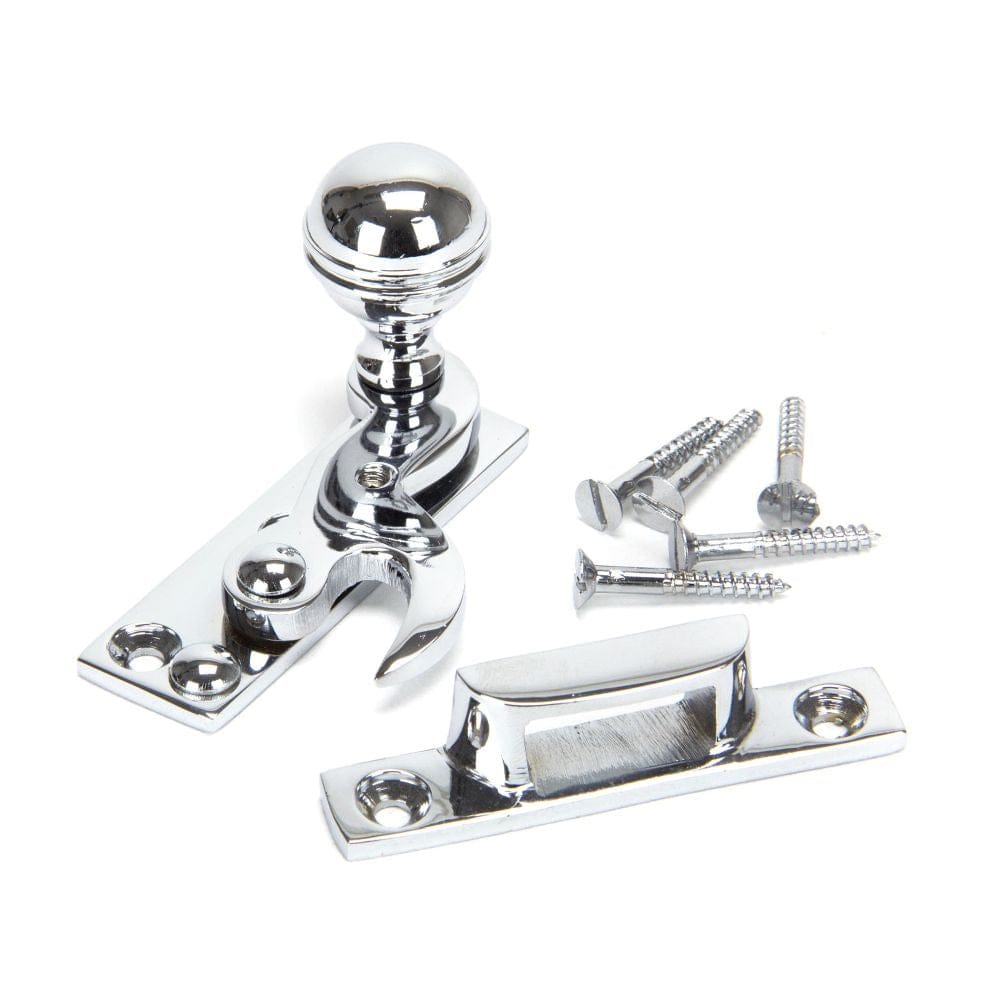 From The Anvil Window Furniture Polished Chrome / Sash Window Hook Fasteners / Yes From The Anvil - Polished Chrome Prestbury Sash Hook Fastener