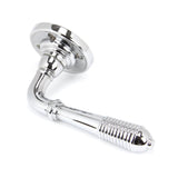 From The Anvil Door Furniture Polished Chrome / Round Rose From The Anvil - Polished Chrome Reeded Lever on Rose Set