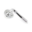 From The Anvil Door Furniture Polished Chrome / Round Rose From The Anvil - Polished Chrome Reeded Lever on Rose Set