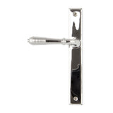 From The Anvil Door Furniture Polished Chrome / Multi Point Latch Set From The Anvil - Polished Chrome Reeded Slimline Lever Espag. Latch Set