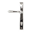 From The Anvil Door Furniture Polished Chrome / Multi Point Lock Set / 92mm c/c From The Anvil - Polished Chrome Reeded Slimline Lever Espag. Lock Set