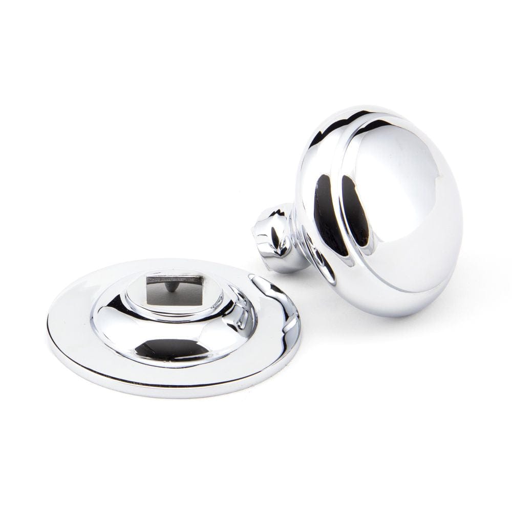 From The Anvil Door Furniture Polished Chrome / Round Centre Door Knob From The Anvil - Polished Chrome Round Centre Door Knob
