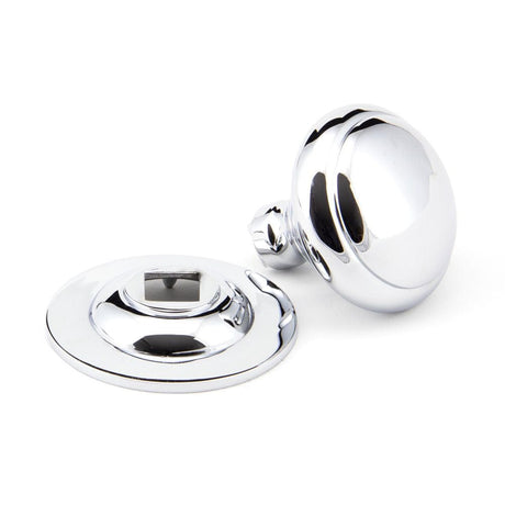 From The Anvil Door Furniture Polished Chrome / Round Centre Door Knob From The Anvil - Polished Chrome Round Centre Door Knob