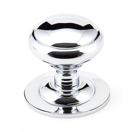 From The Anvil Door Furniture Polished Chrome / Round Centre Door Knob From The Anvil - Polished Chrome Round Centre Door Knob