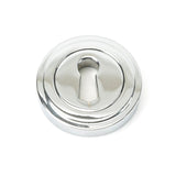 From The Anvil Door Furniture Polished Chrome / Mortice Key Profile Escutcheons From The Anvil - Polished Chrome Round Escutcheon (Art Deco)