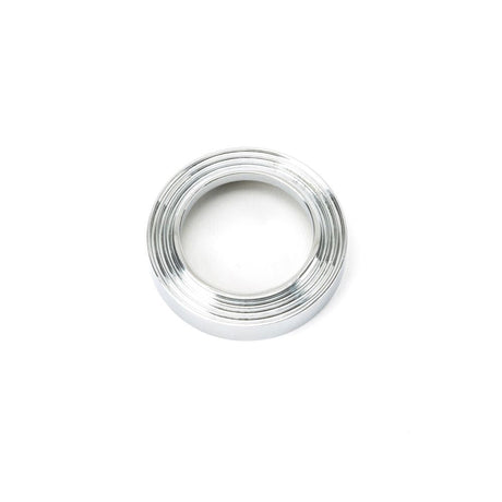 From The Anvil Door Furniture Polished Chrome / Mortice Key Profile Escutcheons From The Anvil - Polished Chrome Round Escutcheon (Beehive)