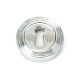 From The Anvil Door Furniture Polished Chrome / Mortice Key Profile Escutcheons From The Anvil - Polished Chrome Round Escutcheon (Beehive)