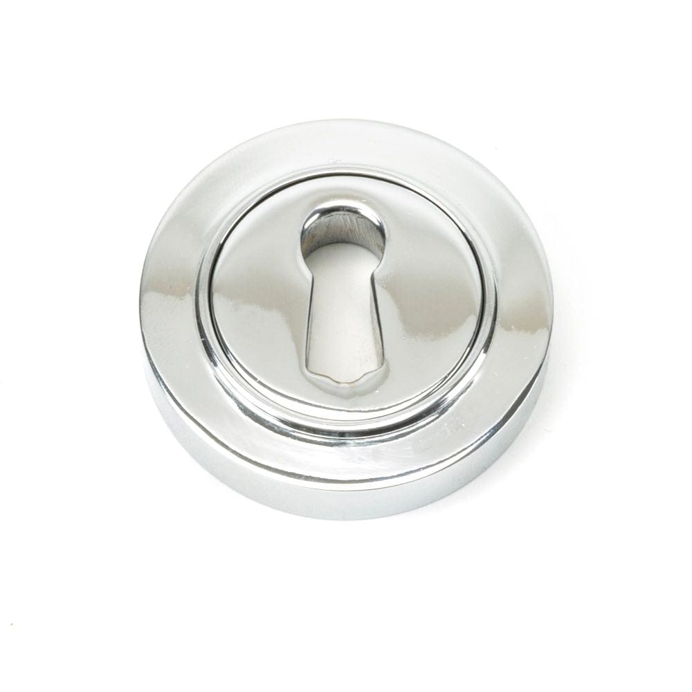 From The Anvil Door Furniture Polished Chrome / Mortice Key Profile Escutcheons From The Anvil - Polished Chrome Round Escutcheon (Plain)
