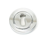 From The Anvil Door Furniture Polished Chrome / Mortice Key Profile Escutcheons From The Anvil - Polished Chrome Round Escutcheon (Plain)