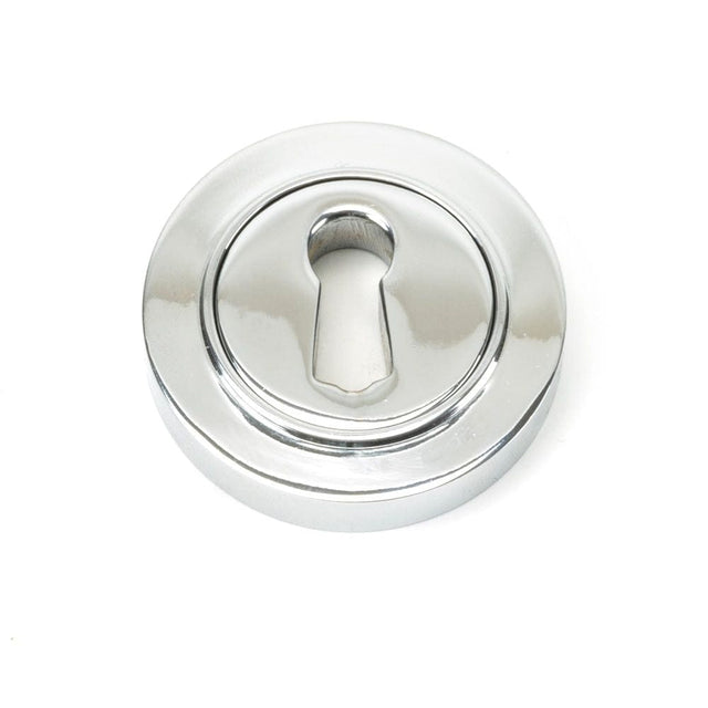 From The Anvil Door Furniture Polished Chrome / Mortice Key Profile Escutcheons From The Anvil - Polished Chrome Round Escutcheon (Plain)