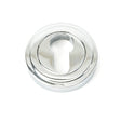 From The Anvil Door Furniture Polished Chrome / Euro Profile Escutcheons From The Anvil - Polished Chrome Round Euro Escutcheon (Art Deco)
