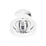 From The Anvil Door Furniture Polished Chrome / No From The Anvil - Polished Chrome Round Thumbturn Set (Art Deco)