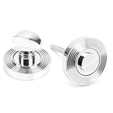 From The Anvil Door Furniture Polished Chrome / No From The Anvil - Polished Chrome Round Thumbturn Set (Beehive)