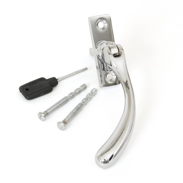 From The Anvil Window Furniture Polished Chrome / Left Hand / Yes From The Anvil - Polished Chrome Slim Peardrop Espag - LH